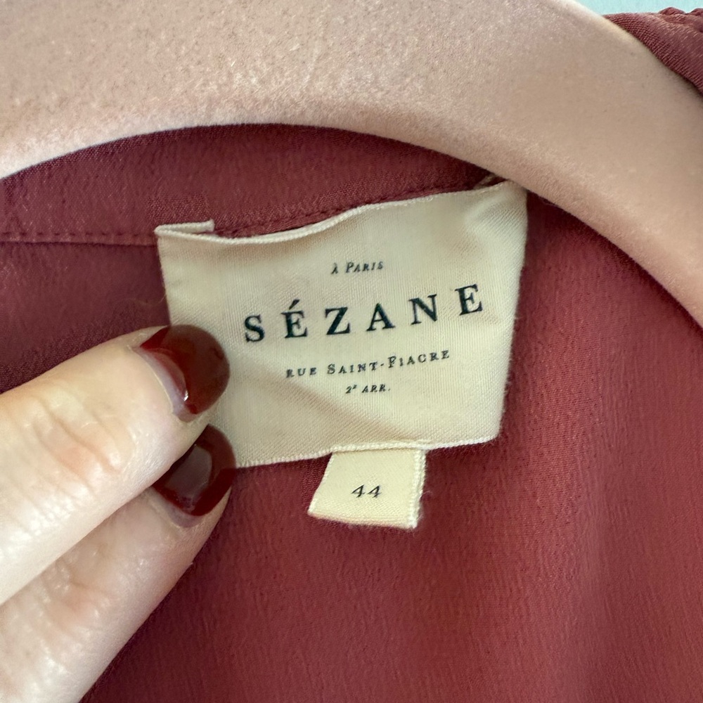 Sezane Chlo Shirt - Rosewood - Picture 4 of 5